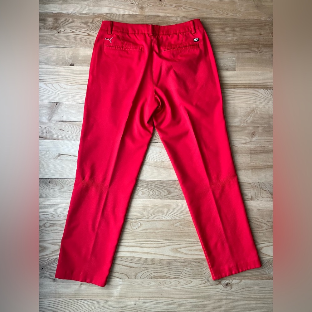Puma Men's Red Golf Pants - Picture 5 of 8